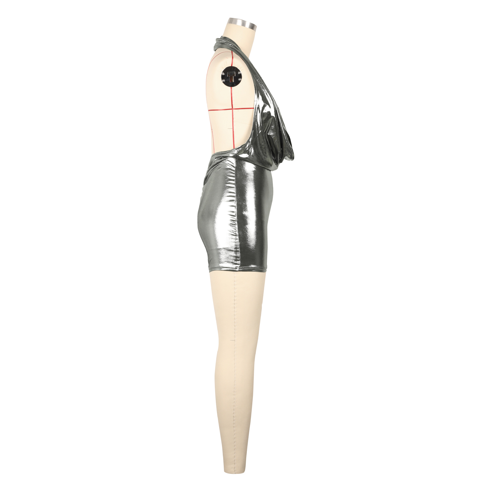 Women Clothing Sexy Jumpsuit Deep V Plunge neck Backless Pants Shorts Party