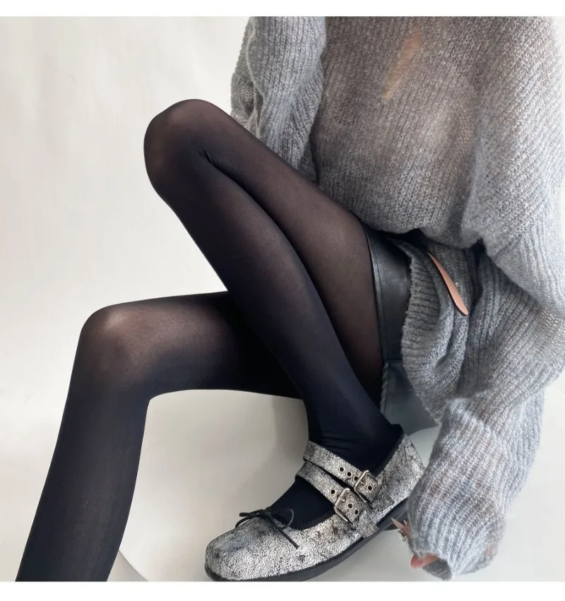 Tights Women Leggings Bodycon Sexy Red See Through Lingerie Femme Pantyhose Summer New Slim Lace Stockings Woman Lingerie