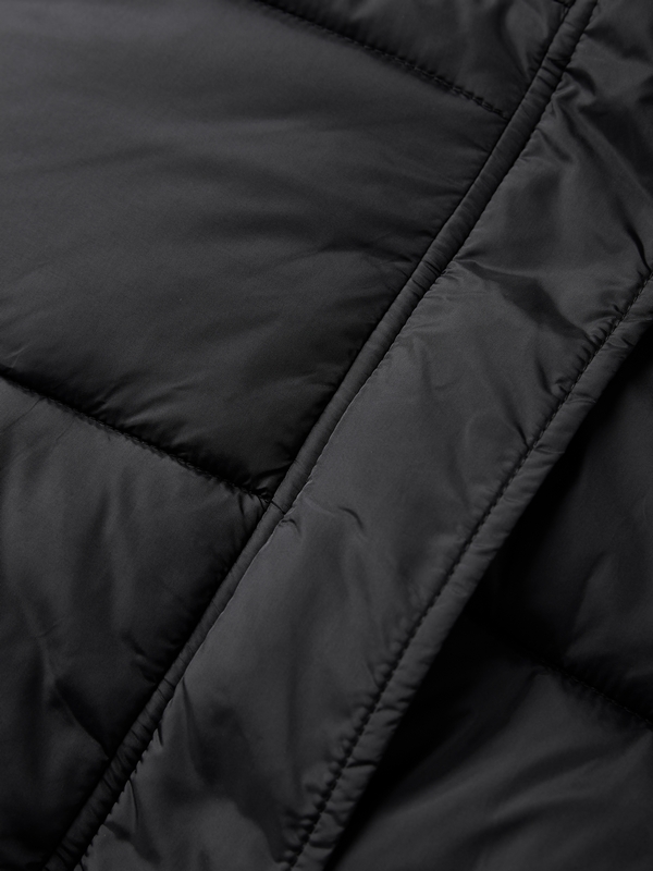 Solid Drawstring Hem Short Puffer Jacket