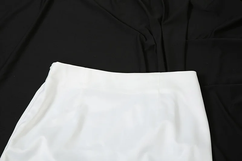 Women's Lace Dress Two Pieces Set Retro Strapless Fish Bones Top Solid Slim Skirt Suit Ladies Elegant Party Dress Sets