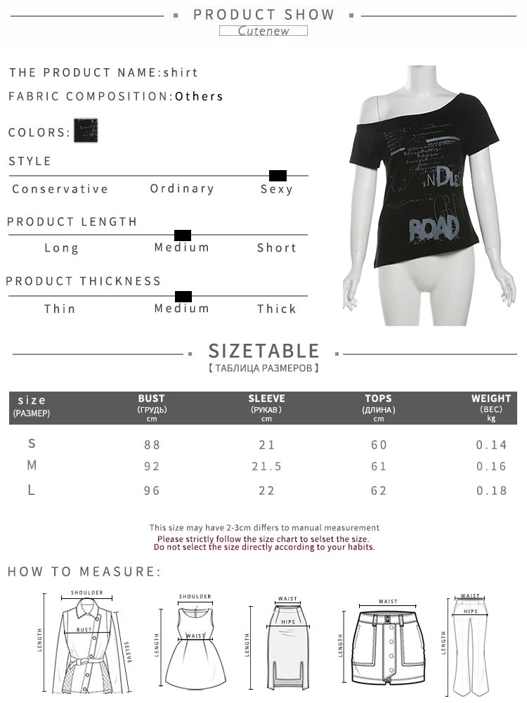 Fashion T-shirts Women Irregular Letter Print Summer Classic Short Sleeve Basic Fit Tees Female Wild Street Matching Top