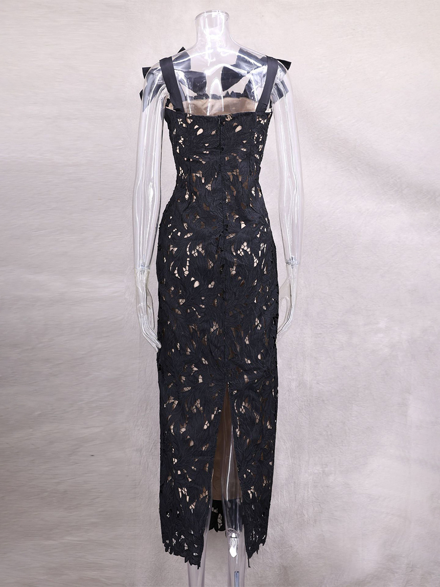 Bodycon Long Dress With Bow Straps Summer Long Party Dress For Women 2026
