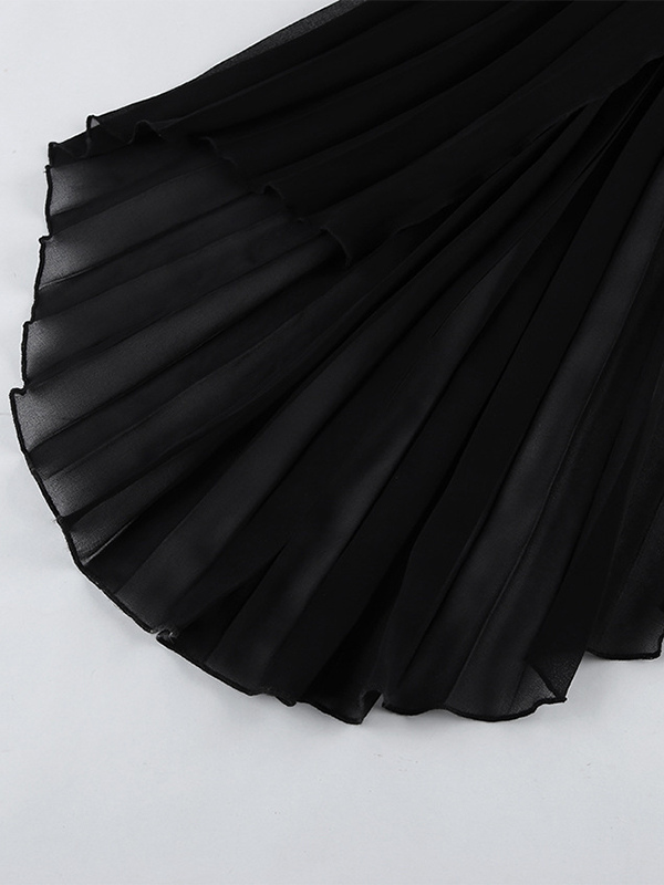 Strapless Summer Mini Dress With Asymmetric Pleated Drape For Women 2026