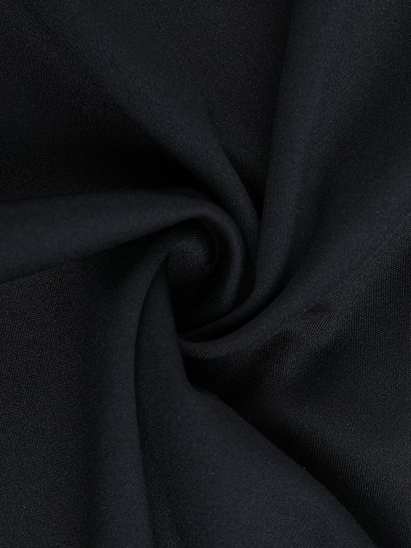 Ruffle V Neck Maxi Dress For Women - Black Elegant Backless Cut Out Bodycon Long Dress - Spring Evening Gown 2026