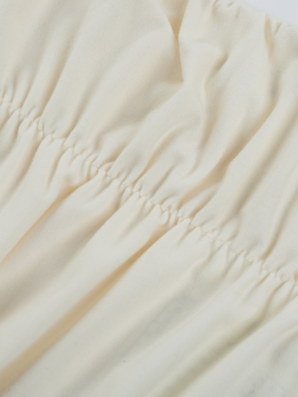 Cowl Neck Ruched Mini Dress For Women- Cream Sexy Long Sleeve Fringe Bodycon - Spring Cocktail Party 2026