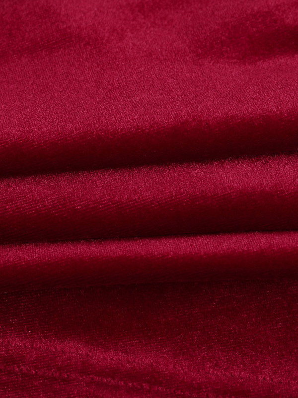 Ruched Velvet Bodycon Mini Dress For Women-Red Strapless Draped Side Sash -Spring Summer Cocktail Party Wear 2026