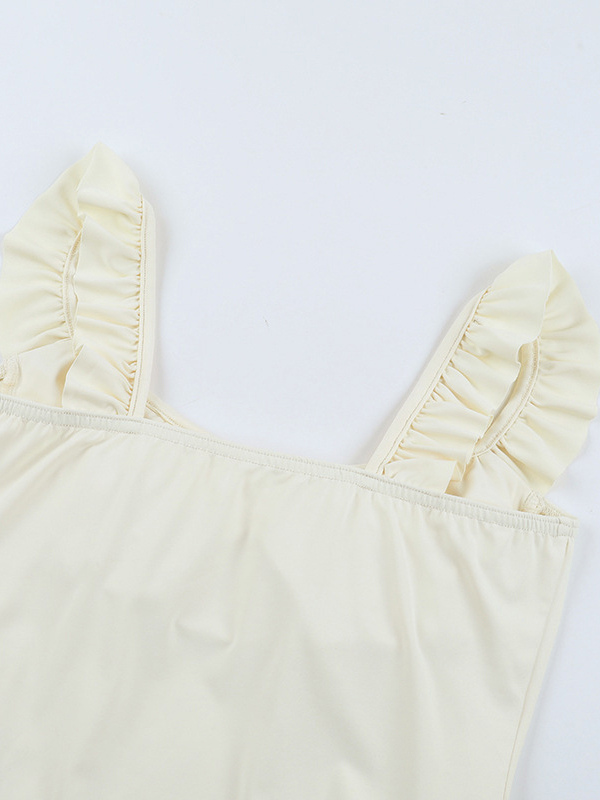 Bubble Hem Mini Dress For Women - Coquette Aesthetic Ruffle Corset Fit - Summer Beach Party Look 2026