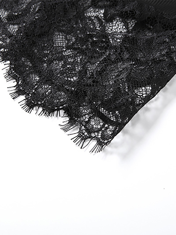 Lace Trim Slip Dress For Women - Black Ribbed Sleeveless Cami Mini Sundress - Summer Party Night Out 2026