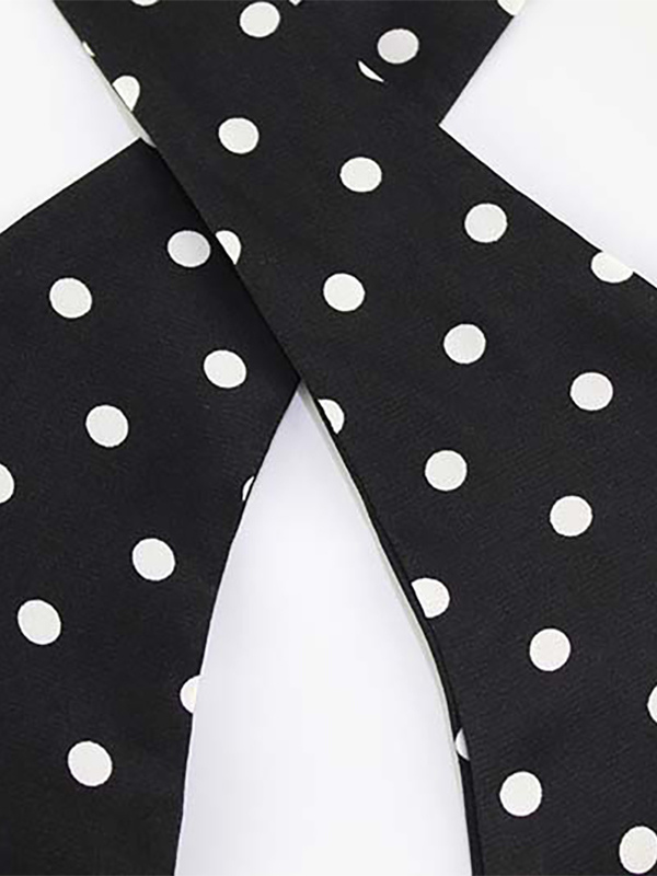 Vintage Polka Dot Halter Mini Dress For Women - Black Retro Criss Cross Keyhole Fit And Flare Sundress - Summer Girls Night Out 2026