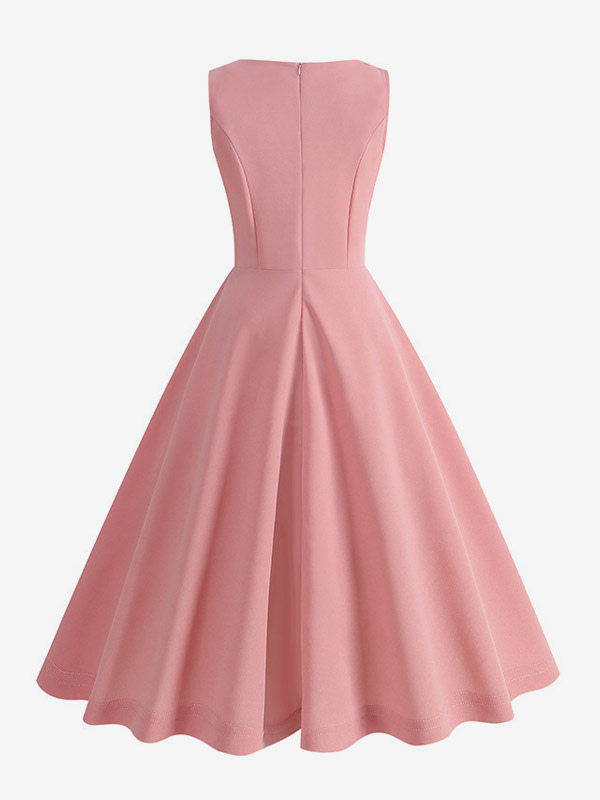 Chic Fitted Pink Gown With A Line Skirt Perfect For Summer Events