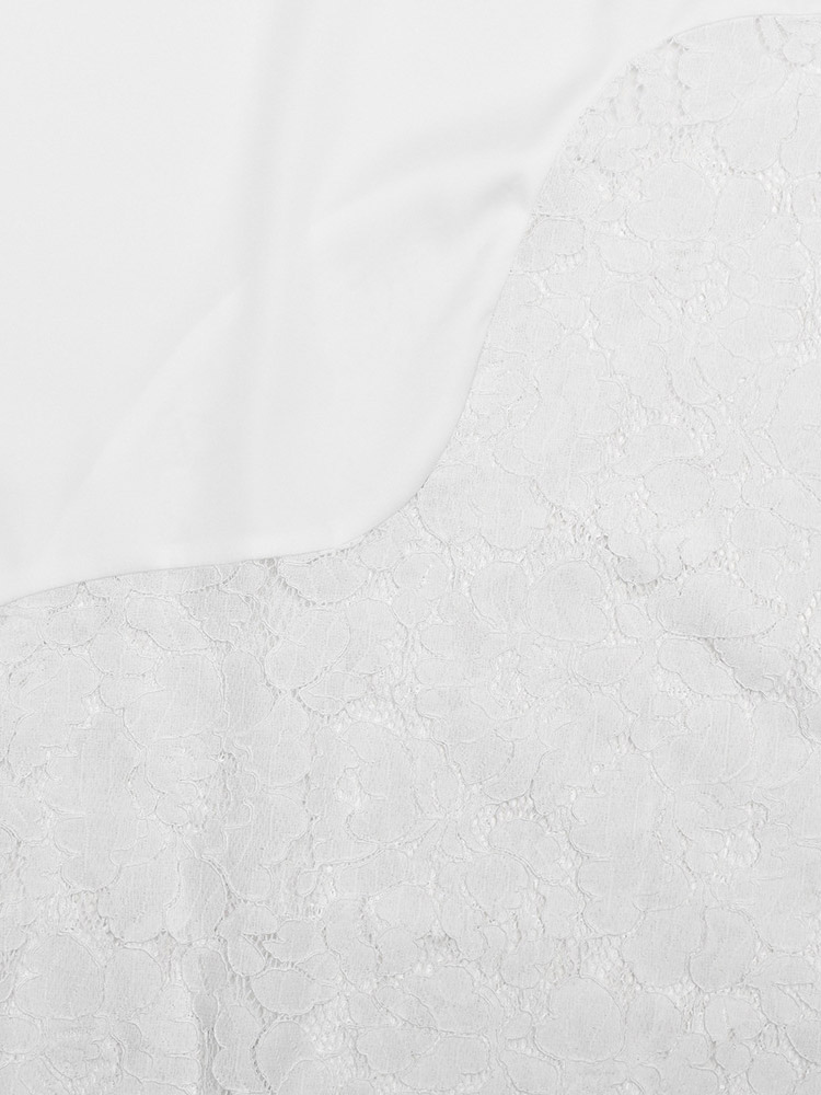 White Lace Panel Slip Maxi Dress For Women Elegant Evening Style