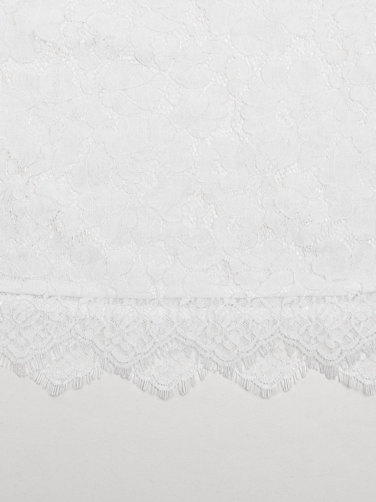 White Lace Panel Slip Maxi Dress For Women Elegant Evening Style