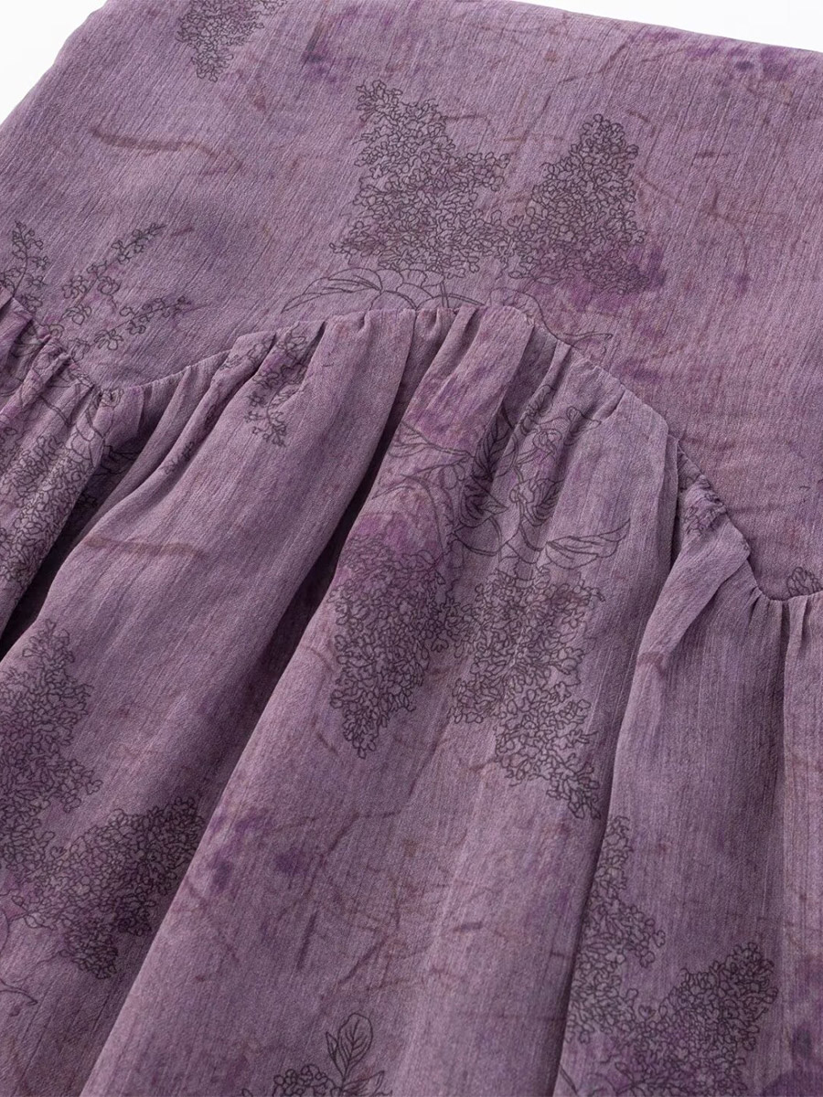 Daily Dresses For Women Deep Purple Polyester Shaping Sleeveless Straps Neck Dress