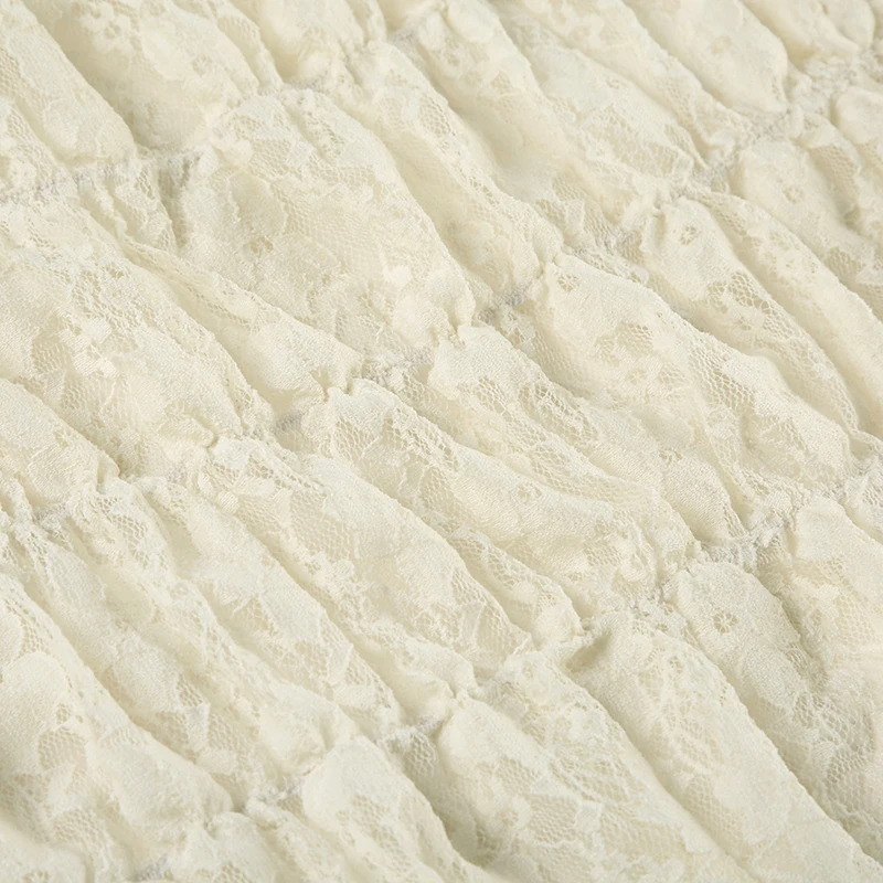 Sweet Cute Balletcore Women Mini Skirts Solid Lace Bow Ruched Cake Skirt Spring Summer Trendy Clothes