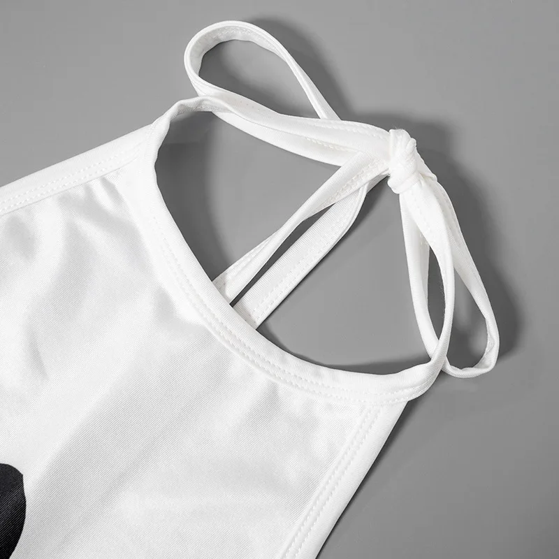 Printing Y2k Dress Bodycon Sexi Night Dress Hot White Club Outfits For Women Summer Clothes Backless Vestidos De Mujer Cover-ups