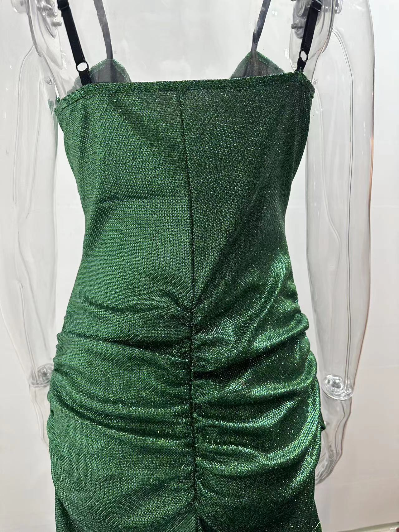 Spring Sexy Women Clothing Elegant Evening Dress High Waist Sleeveless Slim Fit Tube Top Short Dress