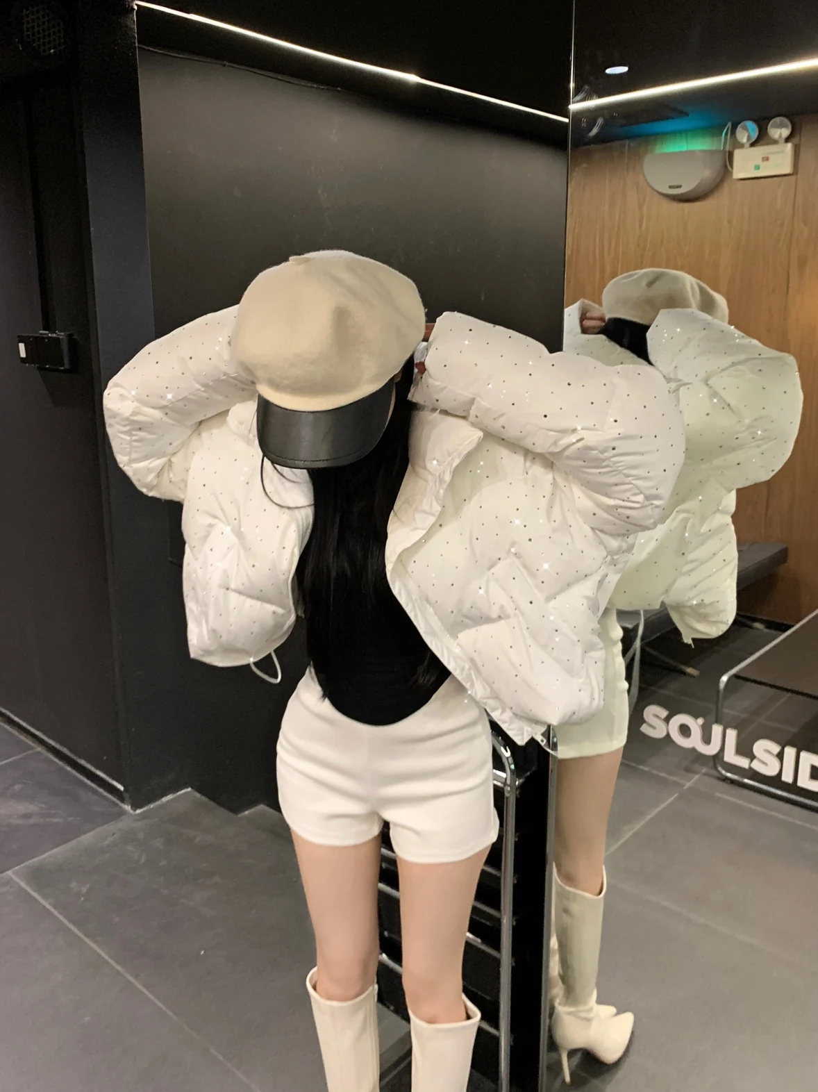 Women Autumn Winter Puffer Jacket New Short Parkas Coat Korean Fashion Stand Collar Bread Jacket Solid Outerwear