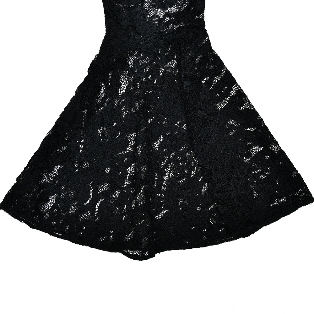 Lace See Through Two Piece Women Sexy Sexy All Match High Waist with Straps Long Skirt Set