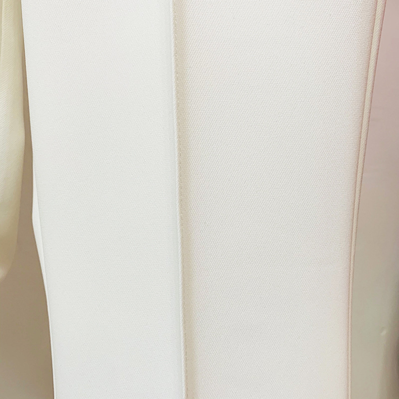 One Button Cloth Cover Mid Length Suit Bell Bottom Pants Suit Two Piece Suit