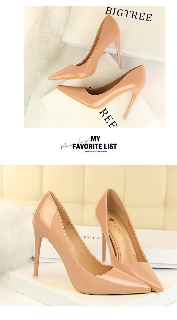 Shoes Patent Leather Shoes Woman Pumps High Heels Stiletto Heels 10.5 Cm Red Wedding Shoes Bridal Shoes Women Heels