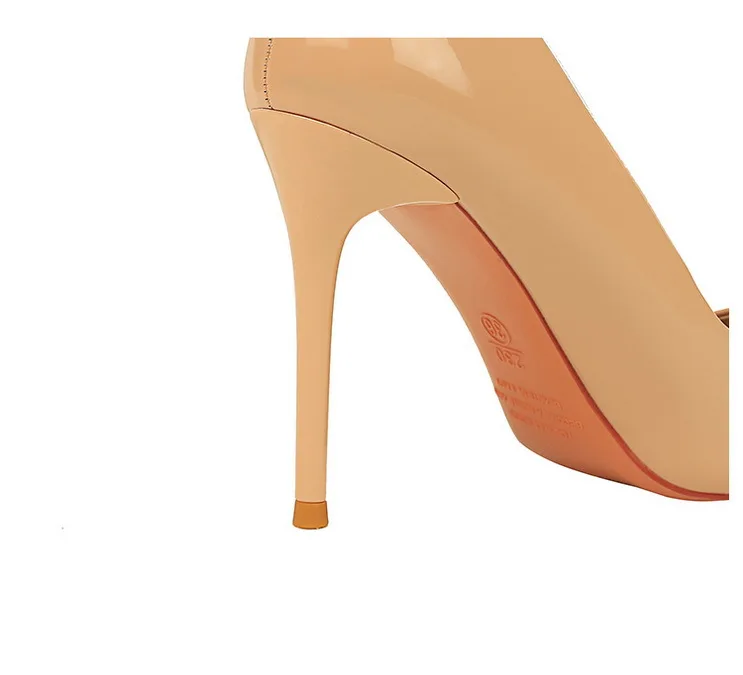 Shoes Patent Leather Women Pumps Sexy High Heels Pointed Lady Party Shoes Stilettos Women Heels Fashion Wedding Shoes