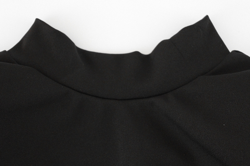 Dress Elegant Cushion Hollow Out Cutout Shoulder Lace Stitching Minority Spring Autumn Sexy Short Dress