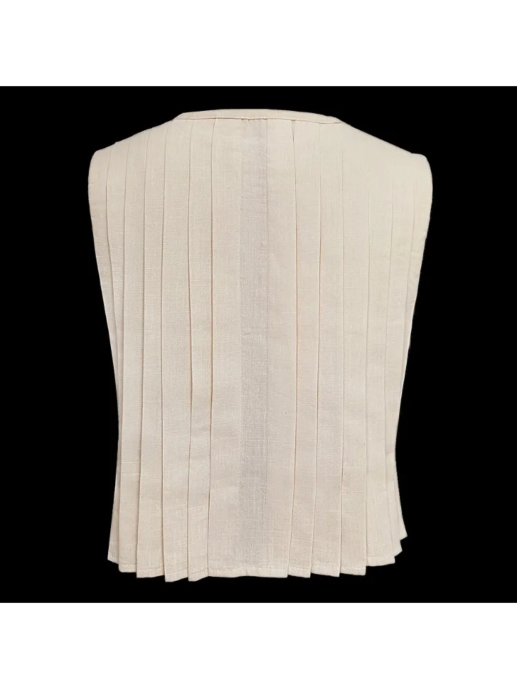 White Bandage Ribbed Tank Top Shirts For Women Hollow Out Sleeveless Slim Summer Fashion Vest Women's Lace-Up Vest Y2k Top