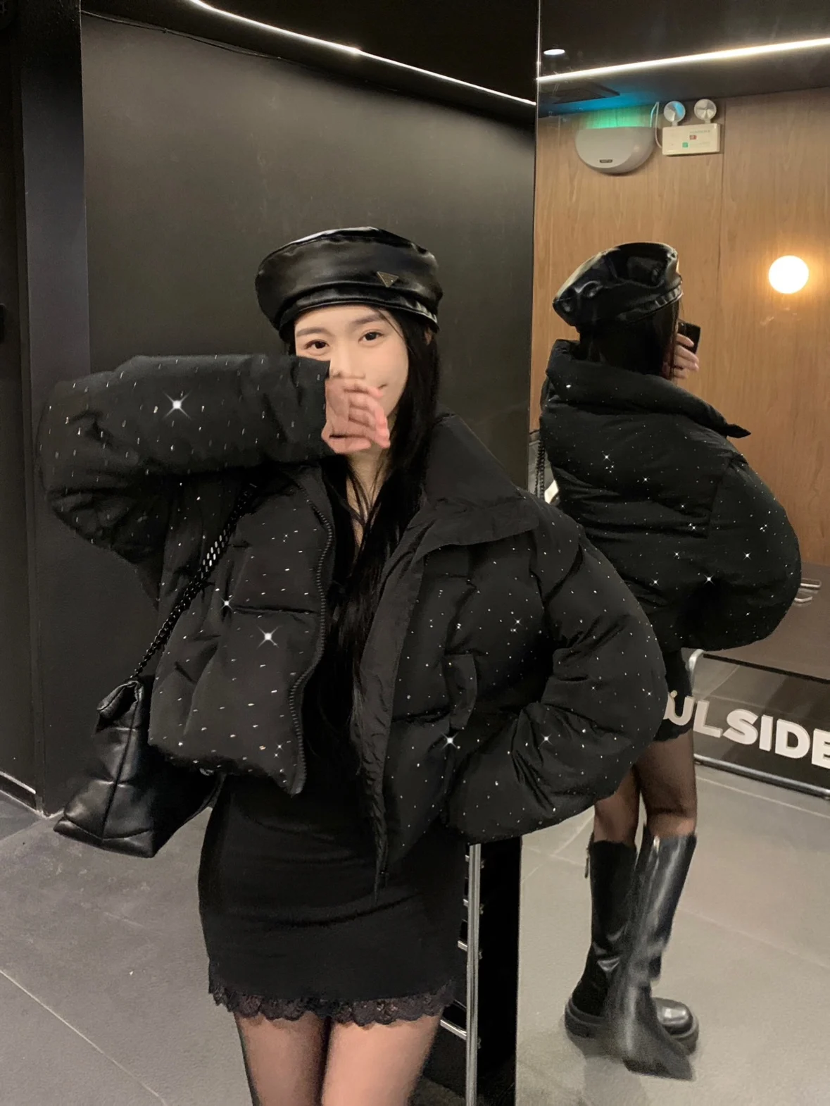 Women Autumn Winter Puffer Jacket New Short Parkas Coat Korean Fashion Stand Collar Bread Jacket Solid Outerwear