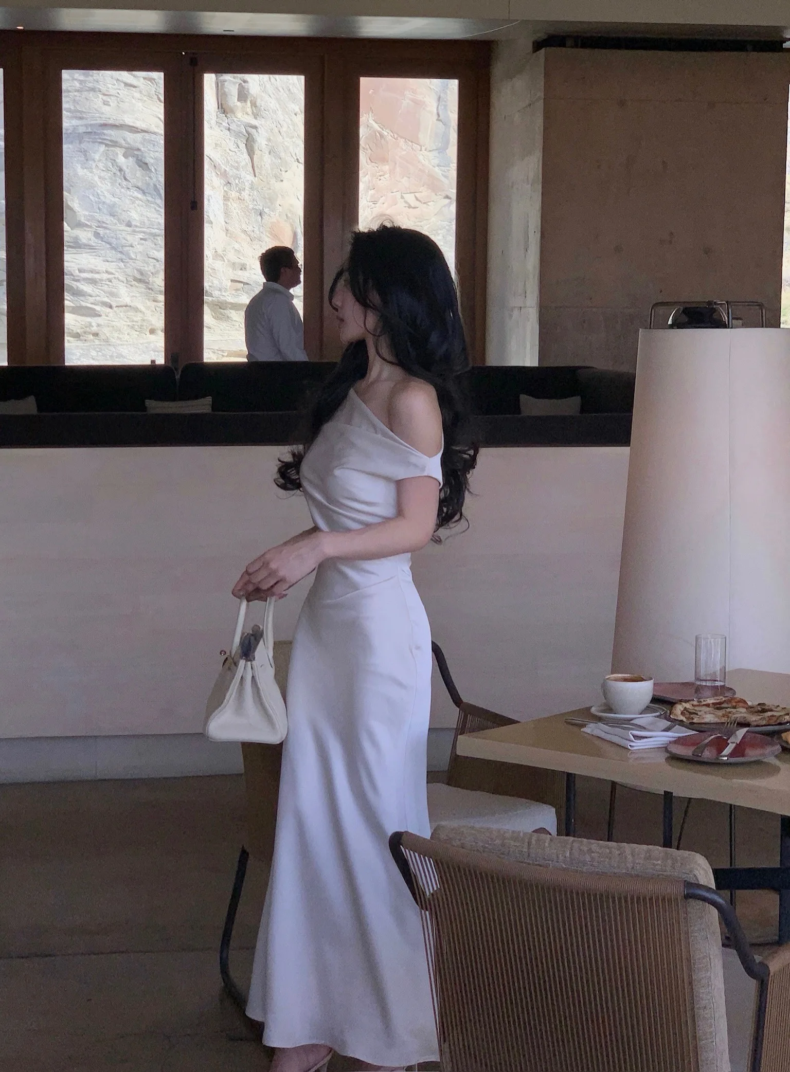 Elegant Bodycon Satin Long Dresses for Women Off Shoulder Solid French Mermaid Wedding Evening Party Dress Prom Robe Vestidos