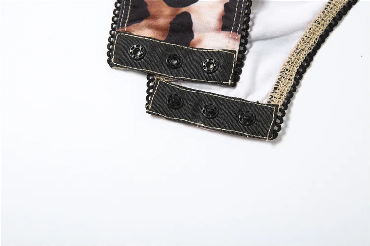 Autumn Hipster Women Bodysuits Sexy Leopard Sleeveless Square neck Body-shaping Tops Female Trend Night Street One Piece