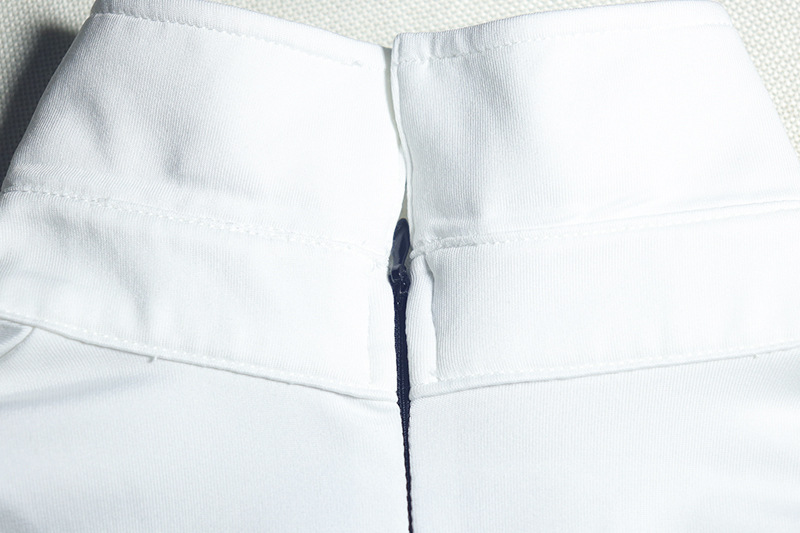 Elegant Women Clothing Sexy Tight Slimming Long Jumpsuit Long Sleeve Zipper White U Shaped Collar Jumpsuit