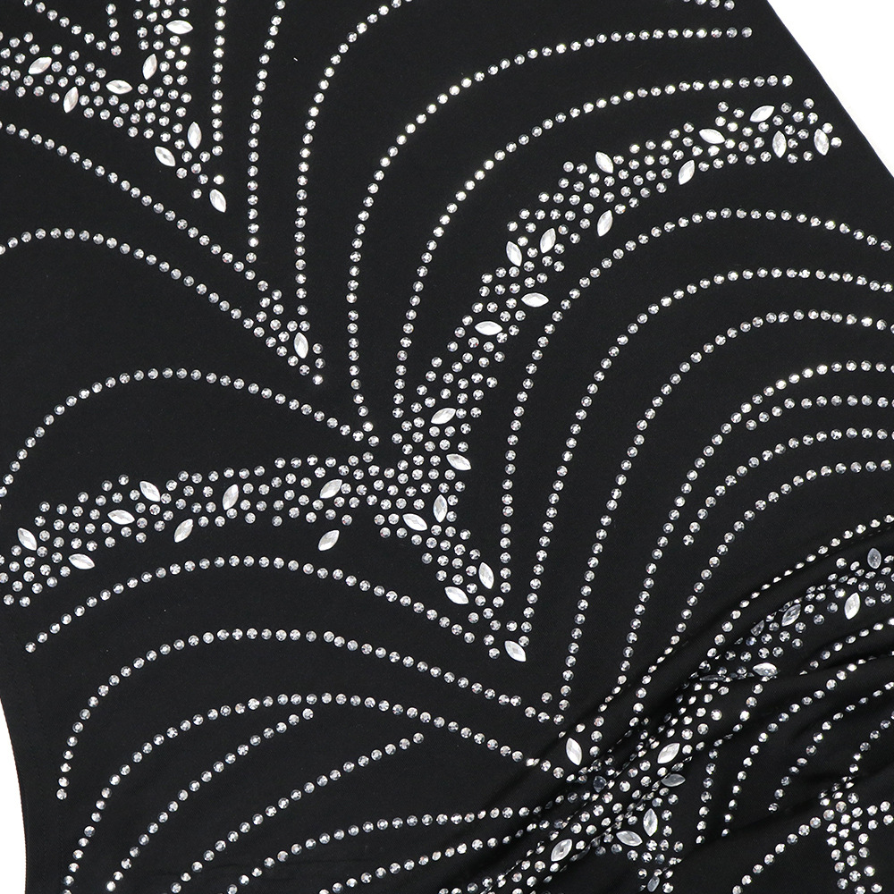 Women Wear Rhinestone Slim Fit Sexy Sheath Split Dress Women