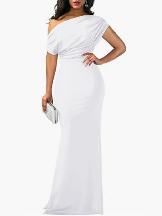 Sleeveless Off-shoulder Bodycon Long Dress