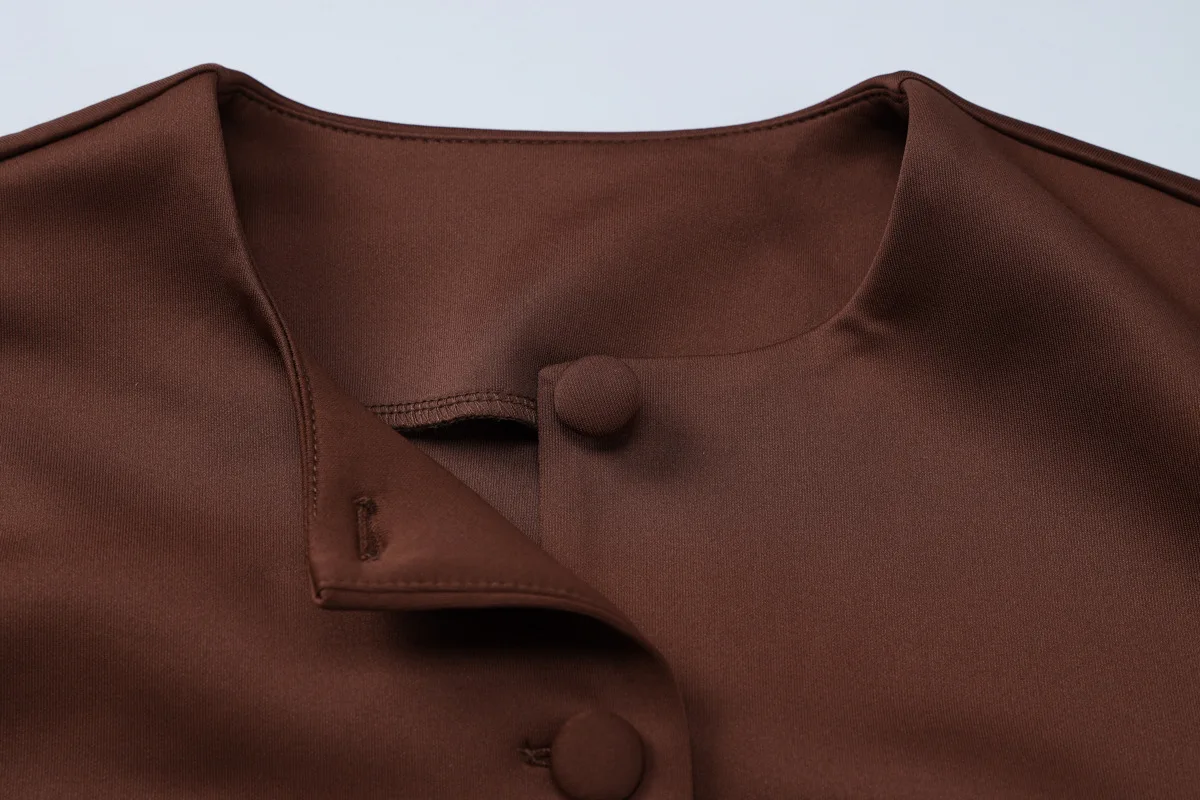 Fashion Cardigan Skirt Two Pieces Set Female Button Long Sleeve Top Slim Solid Mini Skirt Chic Matching Set Autumn Casual