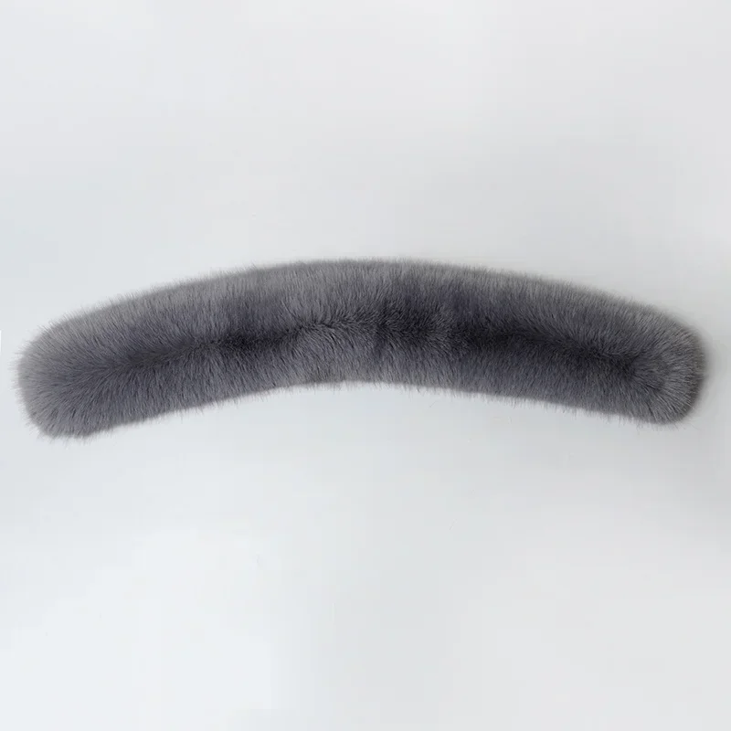 New Faux Fox Fur Collar Winter Women Fake Fur Scarf Shawls for Coat Warmer Decor Furry Hood Trims Parkas Jacket Fur Scarves