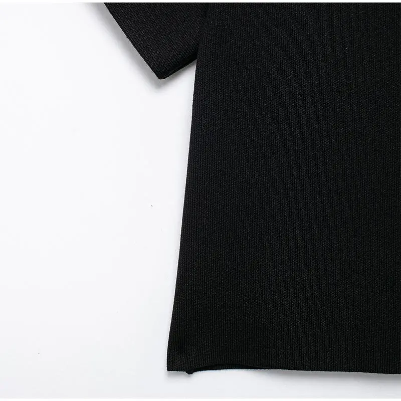 Fashion Knitted Vest Top for Women Short Sleeve V-neck Buttons Loose White Waistcoat Cardigan Female Autumn New in Outwears