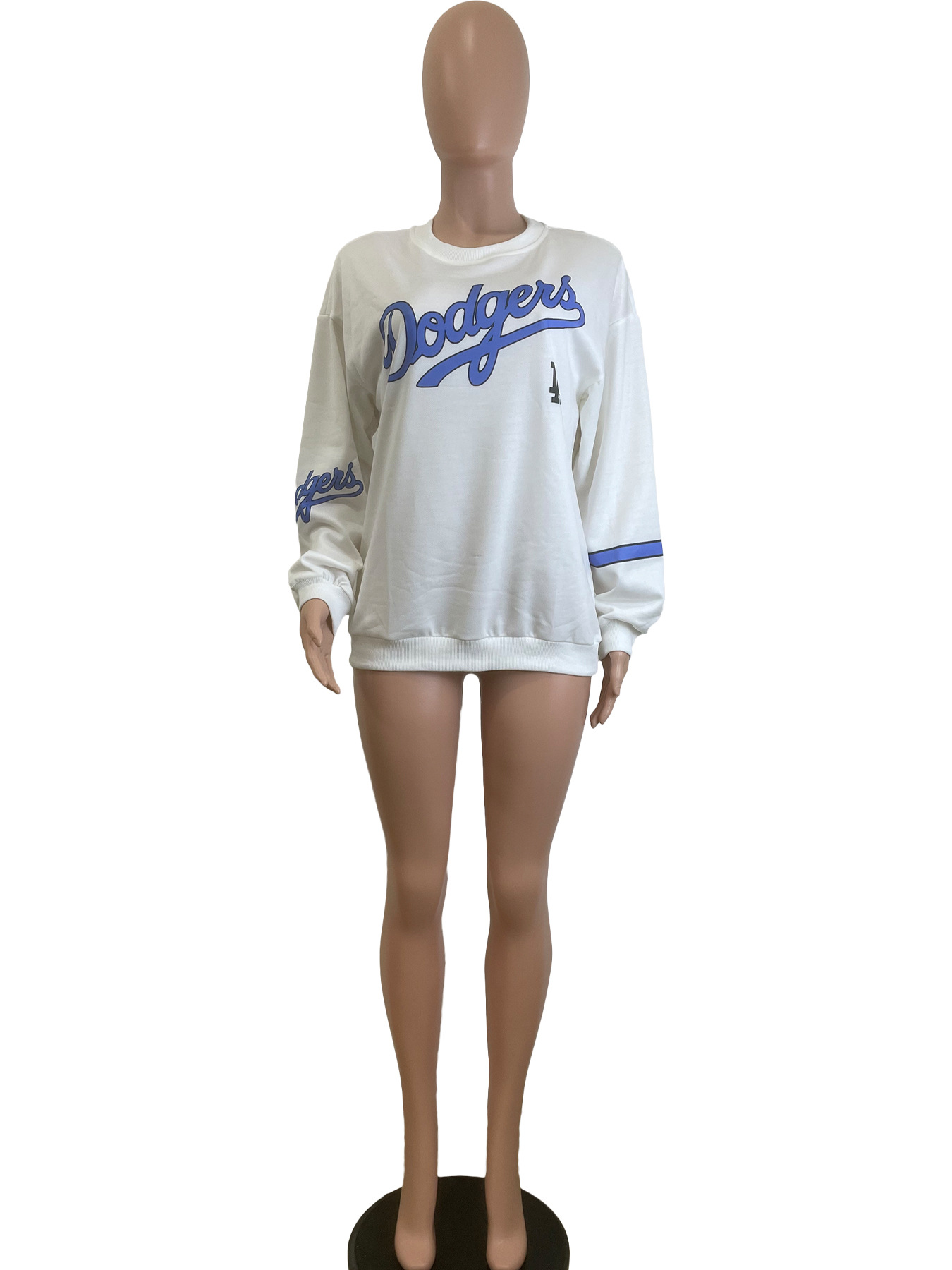 Women Clothing Letter Graphic Printing Casual Long Sleeve Sweatshirt