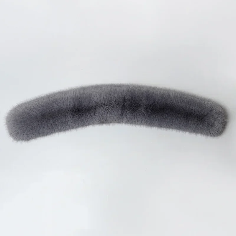 Soft Women Scarf Winter Faux Fox Fur Collar Furry Warm Thicken Men Parka Coat Hood Decor Fake Fur Shawl Luxury Scarves