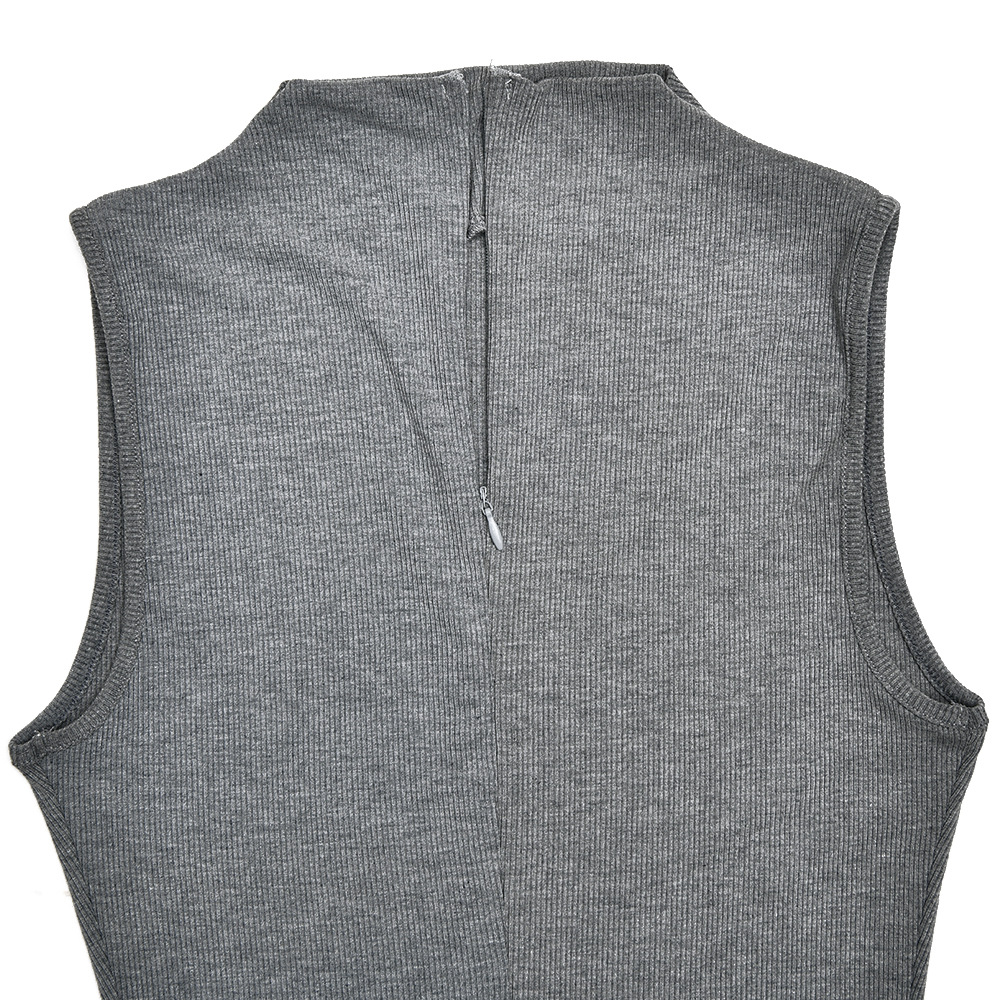 Women Jumpsuit Round Neck Sleeveless Solid Color Bell Bottom Pants Tights Sexy Sexy Sports