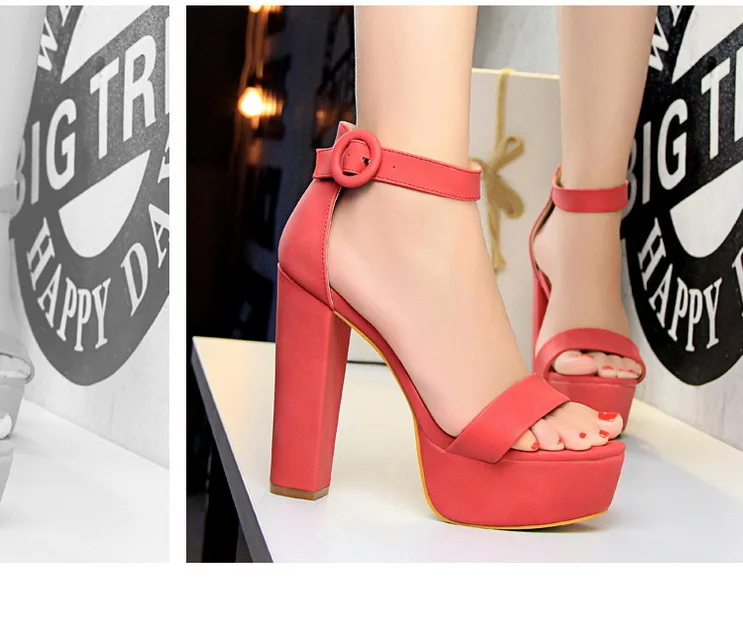 Elegant Sandals Women High Heels Pumps Super High Heel 13.5 Cm Sexy Women's Banquet Shoes Platform Heeled Sandals Summer
