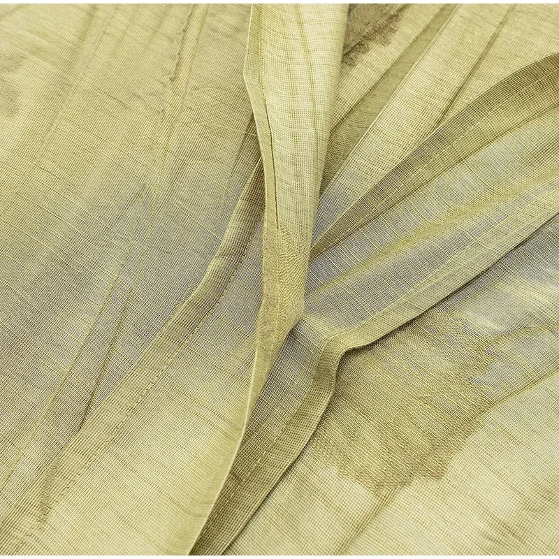 New Linen Tie-dye Print Long Pants Sets For Women Lapel Half Sleeve Single Breasted Shirts Drawstring Wide Leg Pant 2 Pieces Set