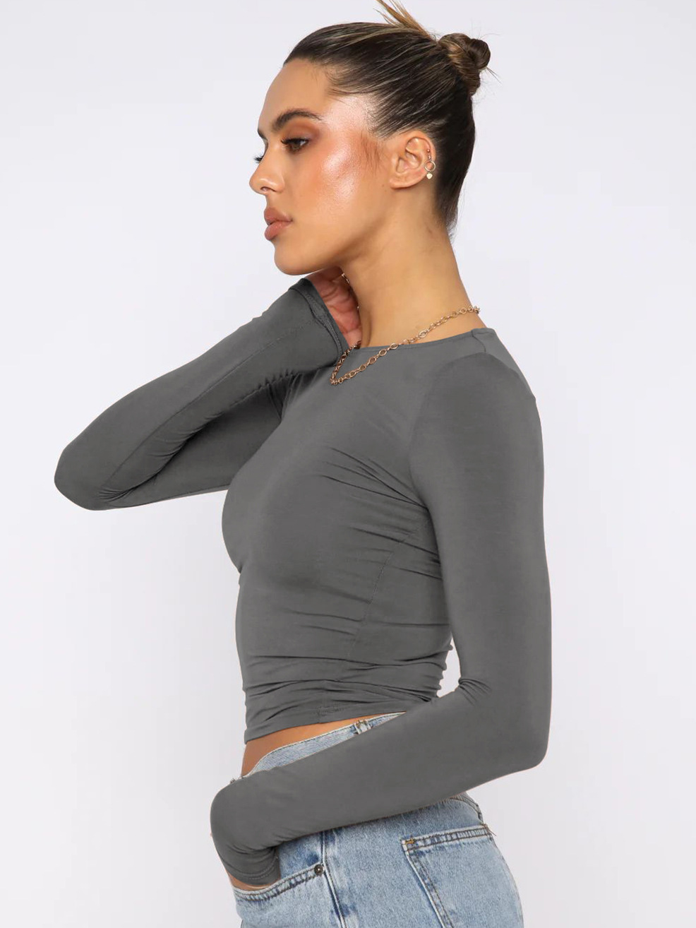 Y2g Tight Casual Long Sleeve Breathable Base Shirt Outer Wear Moisture Wicking T shirt