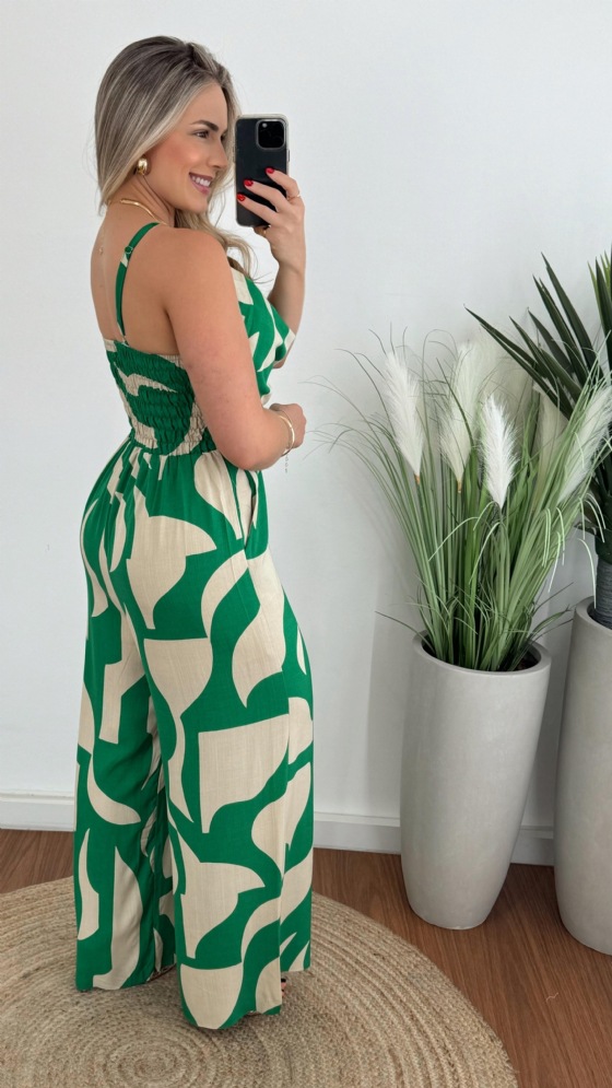 Women Clothing Office Sling One Piece Straight Leg Trousers