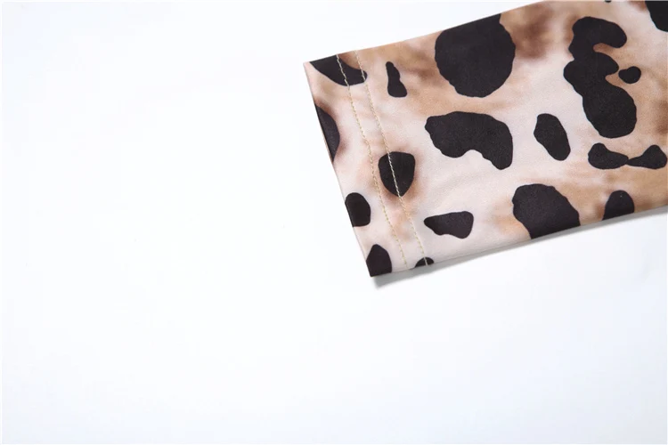 Autumn Hipster Women Bodysuits Sexy Leopard Sleeveless Square neck Body-shaping Tops Female Trend Night Street One Piece