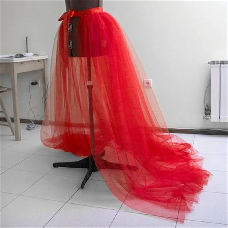Fashion Women Tulle Tutu Long Skirt Wedding Party Prom Bandage Mesh Maxi Skirt Solid Color Womens Skirts Lace Up Bandage Skirts