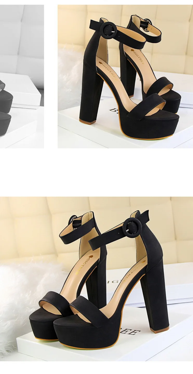 Elegant Sandals Women High Heels Pumps Super High Heel 13.5 Cm Sexy Women's Banquet Shoes Platform Heeled Sandals Summer