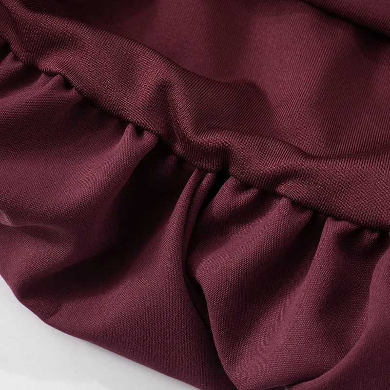 Woman Skirt Two Pieces Set Tight Backless Twist Crop Top High Waist Bud Skirt Elegant Suit Solid Lady Autumn Fashion New