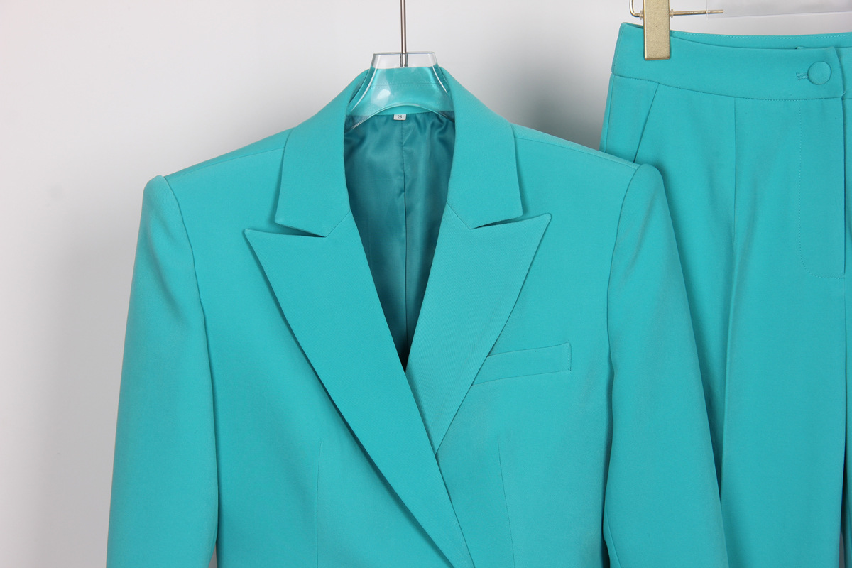 High Quality Casual Office Business Women plus Bra Pants Blazer Suit Set