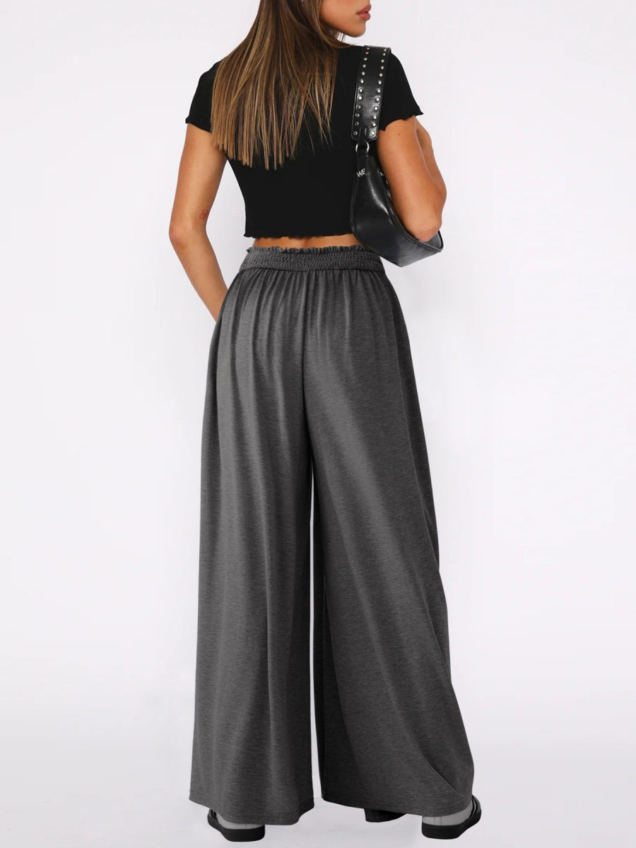 Loose-fit Culottes Pants Wide-leg Pants Drape Skirts