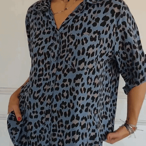 leopard print blouse